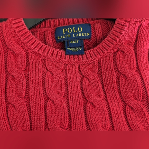 Ralph Lauren red jumper size 4 years old - Picture 8 of 8